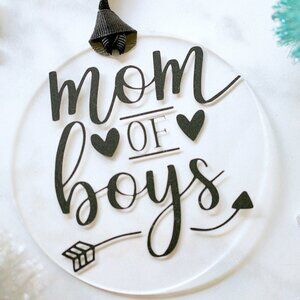 Acrylic Ornament - Mom of Boys